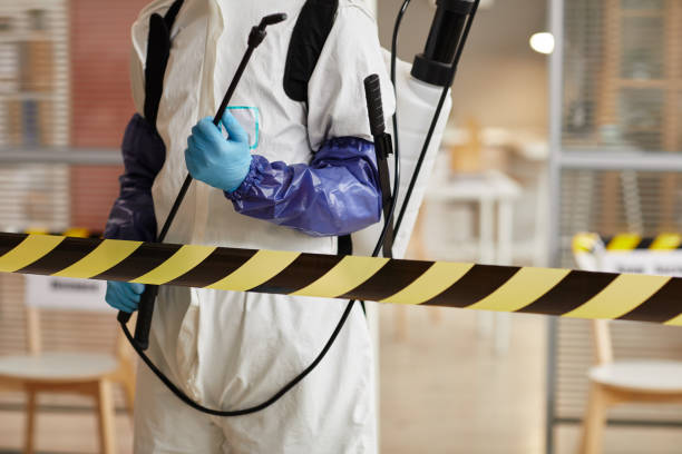 Professional Biohazard Cleanup technician working in Long Beach, CA